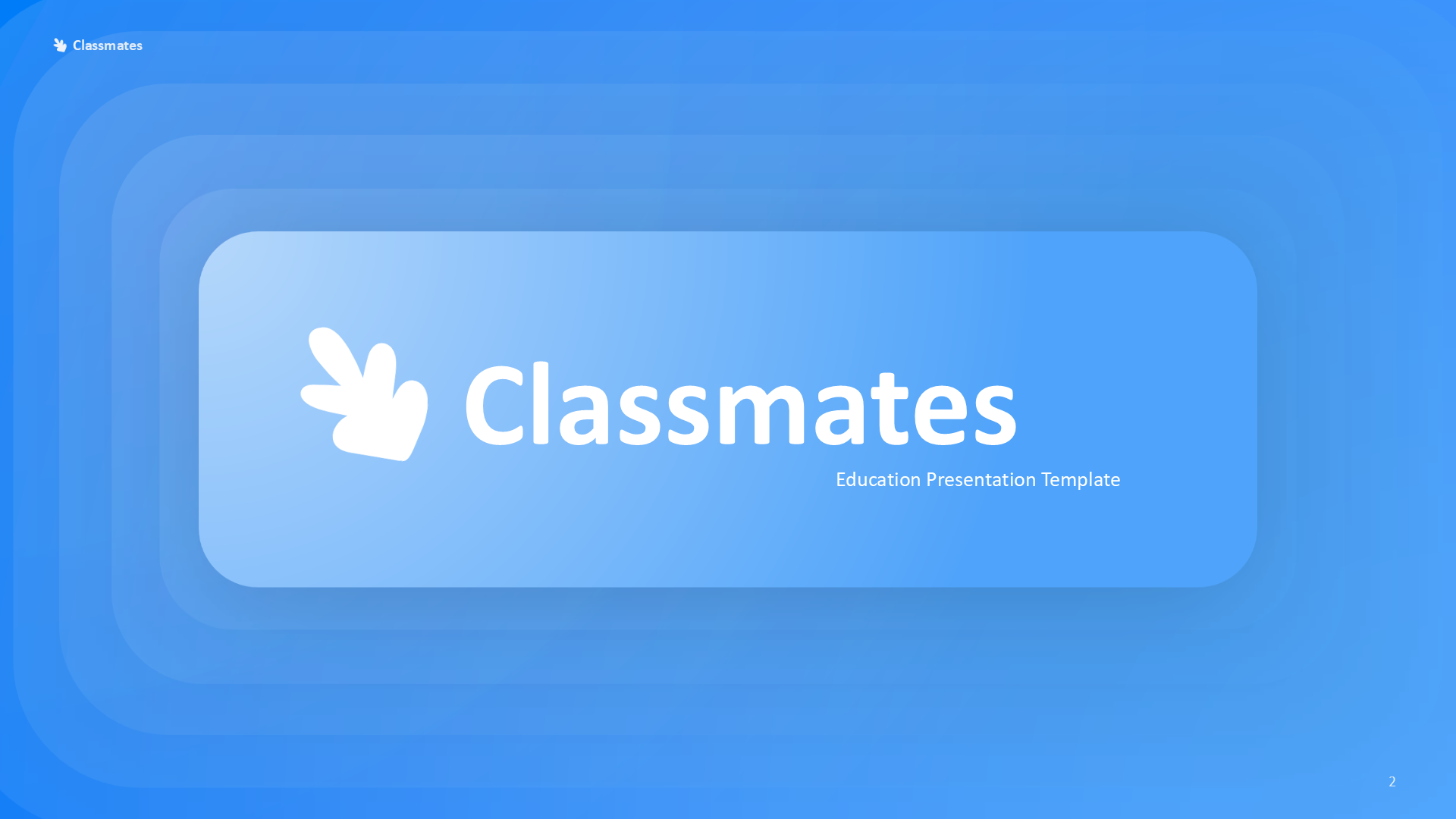 Education Classmate Dark slide 2